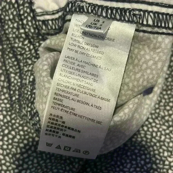 Anthropologie Black & White Small Patterned Joggerโ Casual Pants, Size Small - Picture 7 of 7